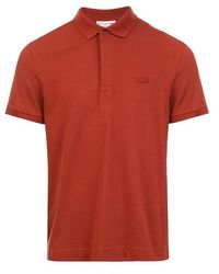 Lacoste - Regular Fit Paris Stretch Piqué Polo Shirt - Lyst