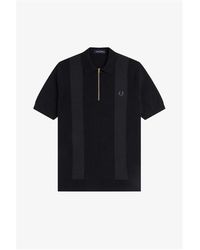 Fred Perry - Knitted Short Sleeve Polo Shirt - Lyst