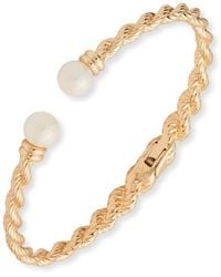 Ralph Lauren - Lauren Ralph Lauren & Pearl Rope Cuff Bangle - Lyst