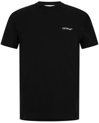 Off-White c/o Virgil Abloh - Logo Arrow Cotton Short Sleeve T-Shirt - Lyst