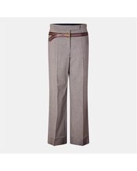 Prada - Trompe High-Rise Wide Leg Trousers - Lyst