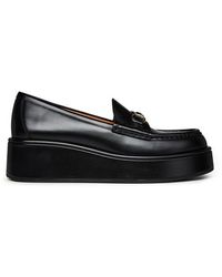 Gucci - Horsebit Wedge Loafers - Lyst