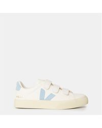 Veja - Recife Leather Velcro Court Trainers - Lyst