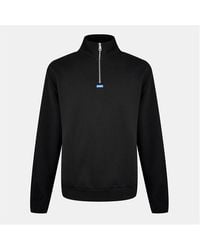 HUGO - Kneeler Quarter Zip Sweatshirt - Lyst
