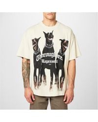 Represent - Rep Thoroughbred T-Shirt, Bold Printed Graphic - Lyst