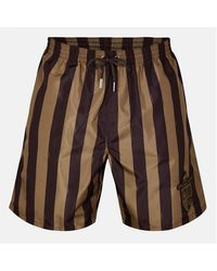 Fendi - Crest Swim Shorts - Lyst