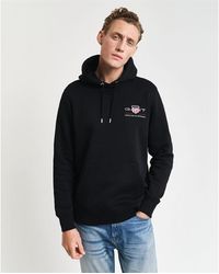 GANT - Medium Archive Shield Hoodie - Lyst