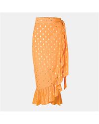 Never Fully Dressed - Fleck Jaspre Textured Wrap Skirt - Lyst