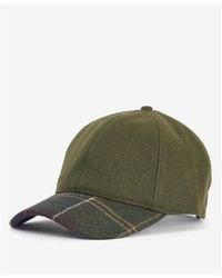 Barbour - Roker Wool Mix Tartan Visor Cap - Lyst