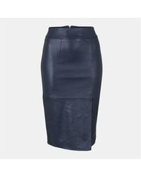 BOSS - Setora Leather Shorts - Lyst