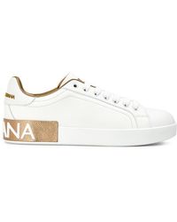 Dolce & Gabbana - Logo Low Top Trainers - Lyst