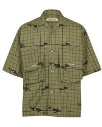 Undercover - Night Camo Short Sleeve Patterned Shirt - Lyst