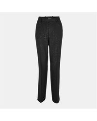 Tom Ford - Sequined Wool Blend Crepe Tailored Trouser - Lyst