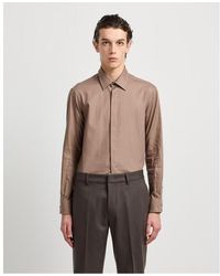 Emporio Armani - Long Sleeve Patterned Shirt - Lyst