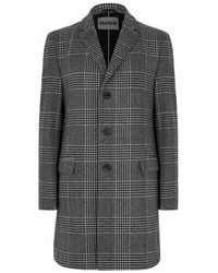 HUGO - Overcoat - Lyst