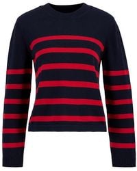 Barbour - Fern Striped Crew Neck Jumper - Lyst