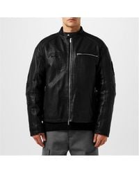 Represent - X Belstaff Leather Race Jacket - Lyst