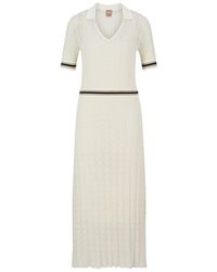 BOSS - Faselia Knitted Dress - Lyst