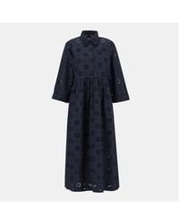 Barbour - Melissa Broderie Anglaise Midi Dress - Lyst