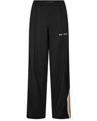 Palm Angels - Open Hem Fleece Joggers - Lyst