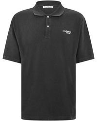 Acne Studios - Short Sleeve Polo Shirt - Lyst