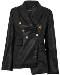 Donna Karan - Leather Jacket - Lyst