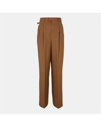 Ami Paris - High Waisted Wide Leg Trousers - Lyst