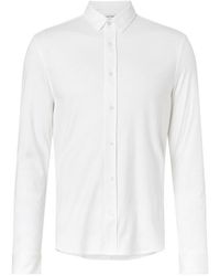 Calvin Klein - Smooth Cotton Pocket Slim Shirt - Lyst