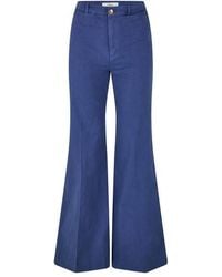 Chloé - Bell Cotton High-Rise Wide Leg Jeans - Lyst