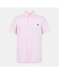 Paul Smith - Short-Sleeve Plain Shirt - Lyst