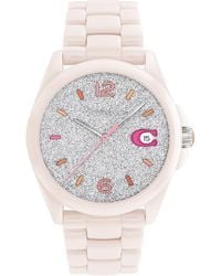 COACH - Ceramic Fashion Analogue Quartz Watch - Lyst