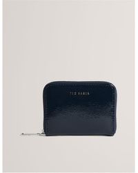 Ted Baker - Crinkle Zip Around Purse - Lyst