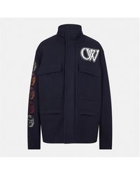Off-White c/o Virgil Abloh - Quilted Short Puffer Jacket - Lyst
