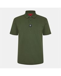 HUGO - Deabono Short Sleeve Polo Shirt With Logo Detail - Lyst
