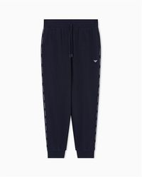 Emporio Armani - Closed Hem Fleece Joggers - Lyst