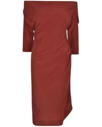 Vivienne Westwood Crepe Morocian Dress - Red
