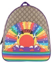 Gucci Junior Girls Rainbow Birds Backpack - Multicolour