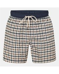 Aquascutum - Beach Iconic Club Check Swim Shorts - Lyst