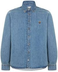 Ami Paris - Adc Long Sleeve Denim Shirt - Lyst