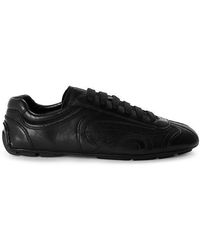 Prada - Montacarlo Leather Low-Top Trainers - Lyst