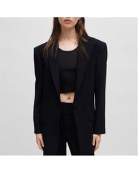 HUGO - Amiya Longline Oversize-Fit Blazer - Lyst
