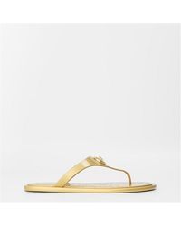 Versace - Alia Rubber Flat Sandals - Lyst