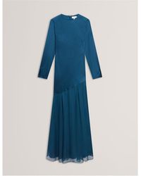 Ted Baker - Long Sleeve Maxi Dress - Lyst
