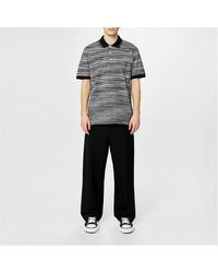 Missoni - Space Dyed Striped Cotton Polo Shirt - Lyst