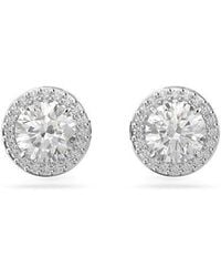 Swarovski - Constella Round Cut Stud Earrings - Lyst