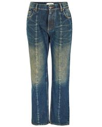 Versace - Dirty Wash Slim Fit Jeans - Lyst