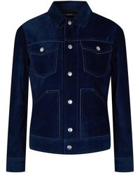 Tom Ford - Suede Western Long Sleeve Leather Jacket - Lyst