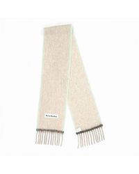 Acne Studios - Logo Patch Knitted Scarf - Lyst