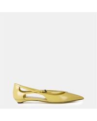 Prada - Cut Out Ballet Pumps - Lyst