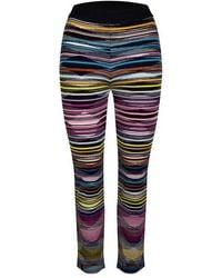 Missoni - Stripe Straight Leg Trousers - Lyst